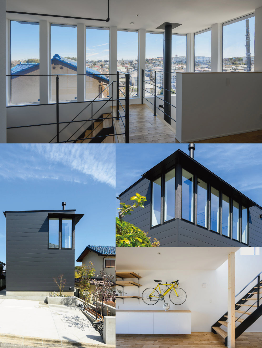 空と街を切り取る、丘の上のアウトドアハウス