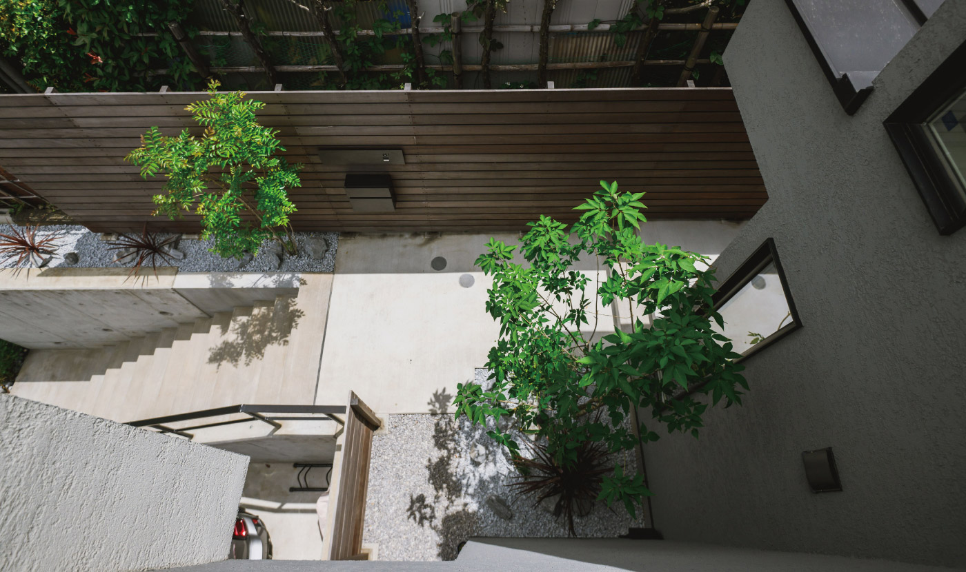 アプローチ俯瞰