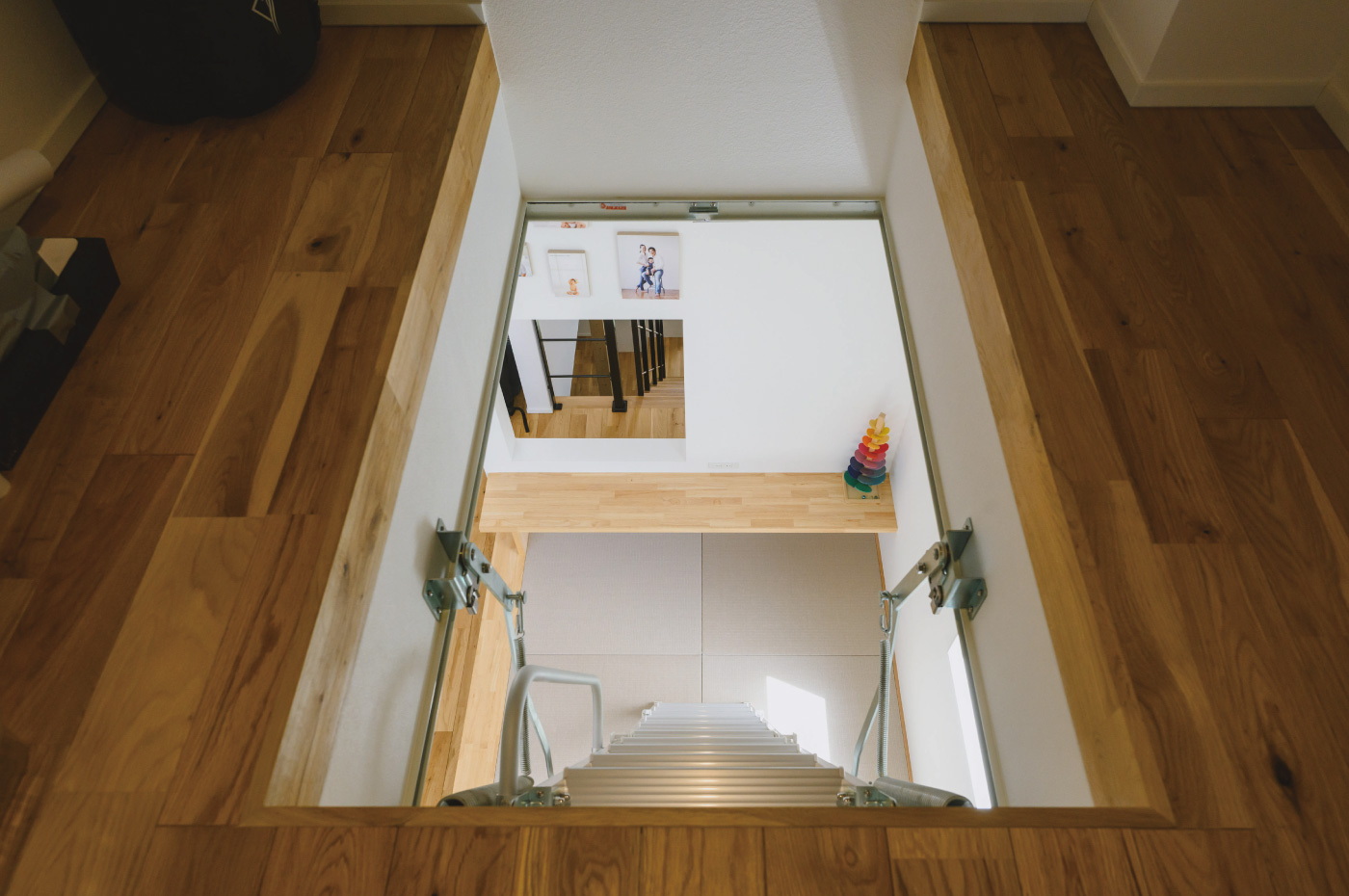 勾配天井を活かしたロフト